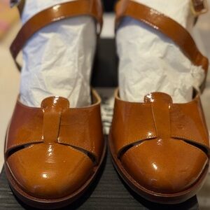 Pied de Biche Strappy Sandal.